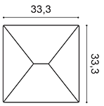 Декоративная панель Orac W106 (33.3x33.3x2.9 см) в Екатеринбурге