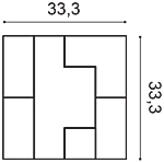 Декоративная панель Orac W103 (33.3x33.3x2.5 см) в Екатеринбурге