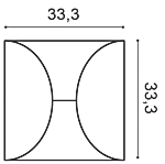 Декоративная панель Orac W107 (33.3x33.3x2.9 см) в Екатеринбурге