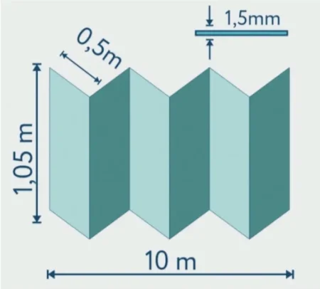 Подложка Солид 1,5мм гармошка для LVT (10.5м2) в Екатеринбурге