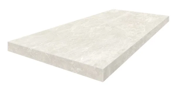 Керамогранит Coliseum Да Винчи Уайт Ступень угловая левая (Натуральный, 33х60) в Екатеринбурге