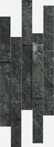 Керамогранит Italon Скайфолл Неро Брик 3D (Патинированная, 28х78) в Екатеринбурге