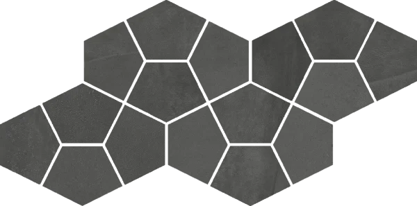 Керамогранит Italon Континуум Петрол Мозаика Призм (Натуральная 41.3х20.5) в Екатеринбурге