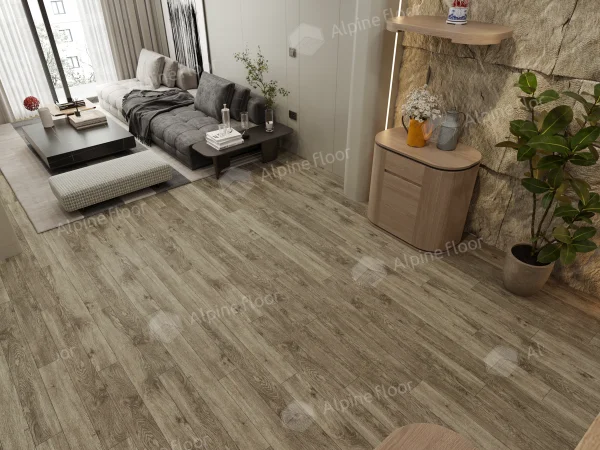 Каменно-полимерная плитка Alpine Floor Grand Sequoia Village Венге Грей ECO 11-807 4мм, 43 класс в Екатеринбурге