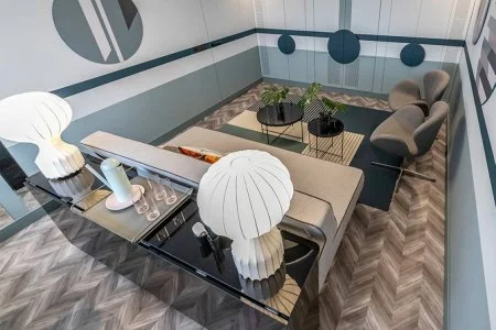 Пробковое покрытие CorkStyle Chevron Silver в Екатеринбурге