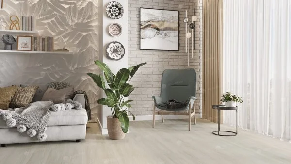 Каменно-полимерная плитка Alpine Floor Solo Plus Виваче ЕСО 14-201, 4 мм, 43 класс в Екатеринбурге