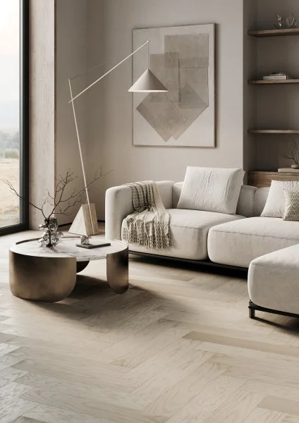 Паркетная доска Quartz Parquet Английская Ёлка Дуб Песочный 33-408 в Екатеринбурге