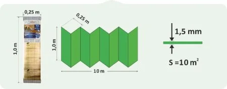 Подложка Солид 1,5мм для LVT ANTI SLIP (10м2) в Екатеринбурге
