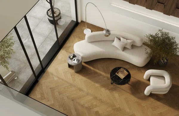 Паркетная доска Quartz Parquet Английская Ёлка Дуб Рустикальный 33-410 в Екатеринбурге