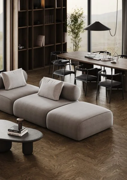 Паркетная доска Quartz Parquet Штучный паркет Дуб Брауни 44-413 в Екатеринбурге