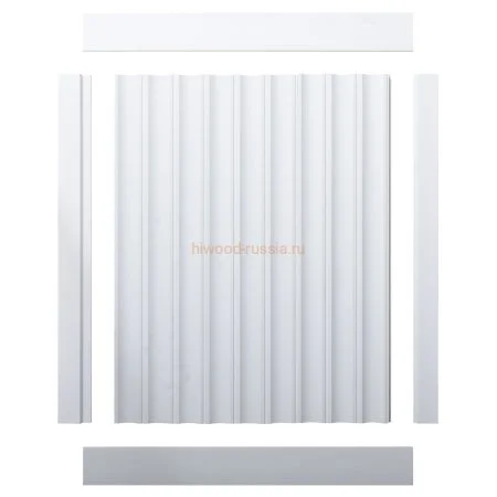 Финишный молдинг LF124B NP левый белый (31х12х2700мм) в Екатеринбурге