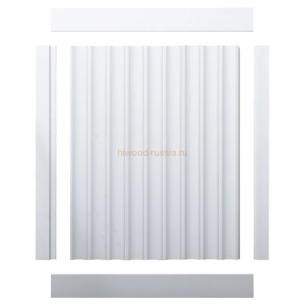 Финишный молдинг LF124A NP правый белый (42х12х2700мм) в Екатеринбурге