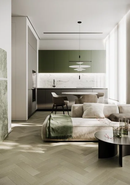 Паркетная доска Quartz Parquet Штучный паркет Дуб Лунный 44-1258-08 в Екатеринбурге