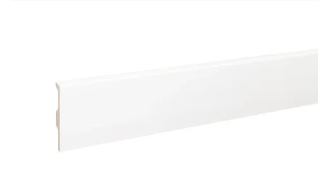 Плинтус дюрополимерный Bonkeel 01 Белый (80х14х2000 мм) в Екатеринбурге