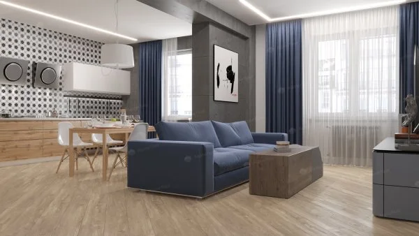 Каменно-полимерная плитка Alpine Floor Sequoia Секвойя Коньячная ECO 6-2, 4мм 43 класс в Екатеринбурге