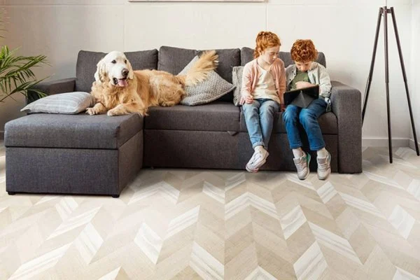 Пробковое покрытие CorkStyle Chevron Creme в Екатеринбурге