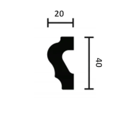 Молдинг NMC Wallstyl WL2 (40х20х2000 мм) в Екатеринбурге