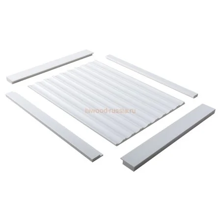 Финишный молдинг LF124B NP левый белый (31х12х2700мм) в Екатеринбурге