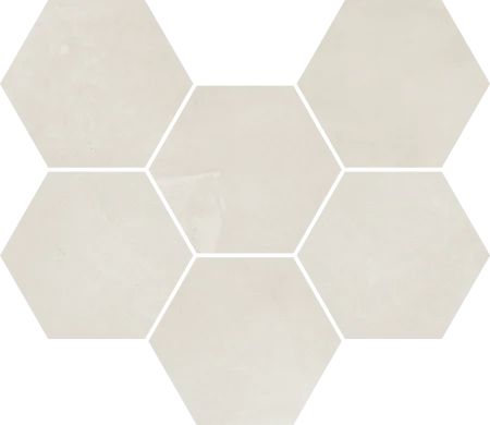 Керамогранит Italon Континуум Полар Мозаика Гексагон (Натуральная 25х29) в Екатеринбурге