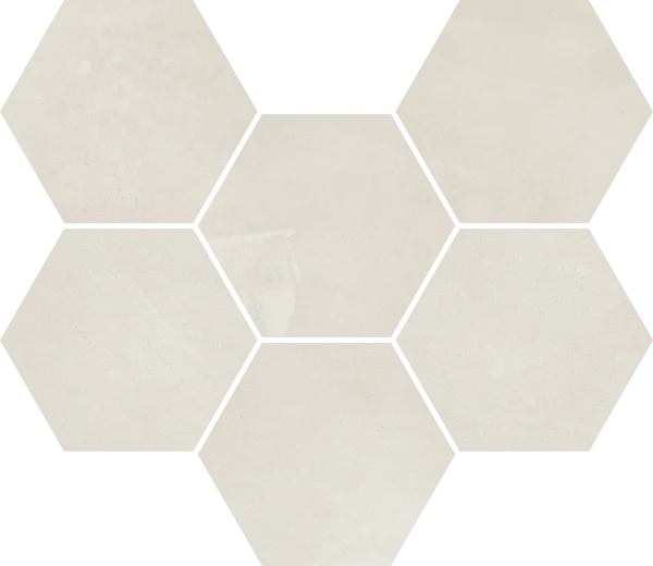 Керамогранит Italon Континуум Полар Мозаика Гексагон (Натуральная 25х29) в Екатеринбурге