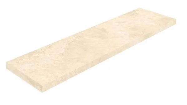 Керамогранит Coliseum Аурелия Уайт Ступень угловая левая (Натуральный, 33х120) в Екатеринбурге