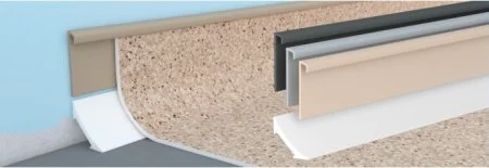 Коннелюрный плинтус Bonkeel Верхняя светло-серая часть (28х5х2200мм) в Екатеринбурге