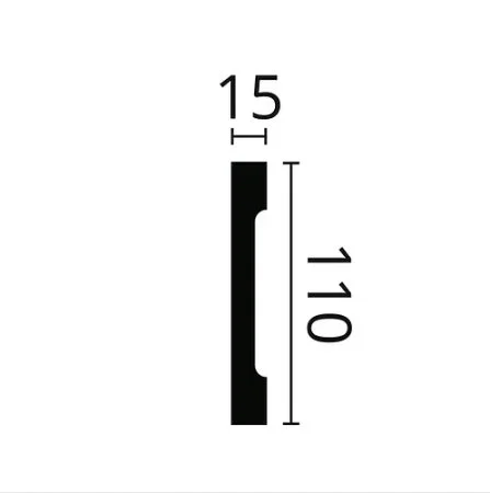 Плинтус NMC Wallstyl FD2S (110х15х2000 мм) в Екатеринбурге