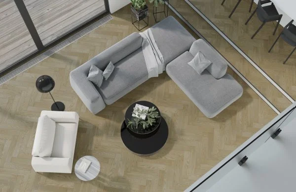 Паркетная доска Quartz Parquet Английская Ёлка Дуб Карельский 33-419 в Екатеринбурге