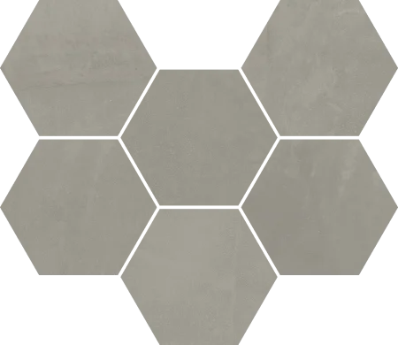 Керамогранит Italon Континуум Айрон Мозаика Гексагон (Натуральная 25х29) в Екатеринбурге