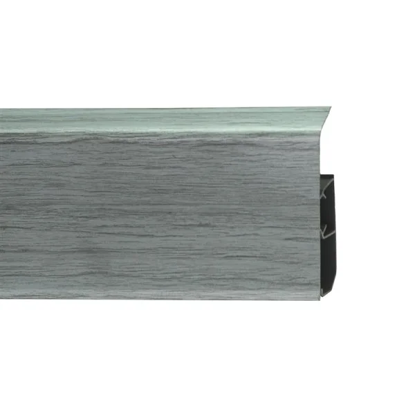 Пластиковый плинтус Royce №333 Серебристый Жемчуг (80х24х2200мм) в Екатеринбурге