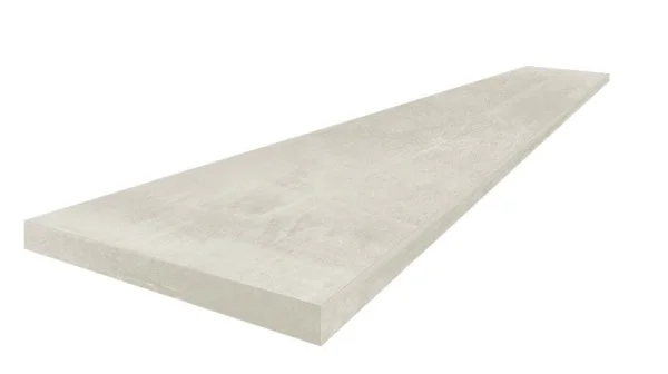 Керамогранит Coliseum Экспо Уайт Ступень угловая левая (Натуральный, 33х60) в Екатеринбурге