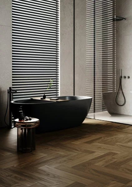 Паркетная доска Quartz Parquet Английская Ёлка Орех Американский 33-400-29 в Екатеринбурге