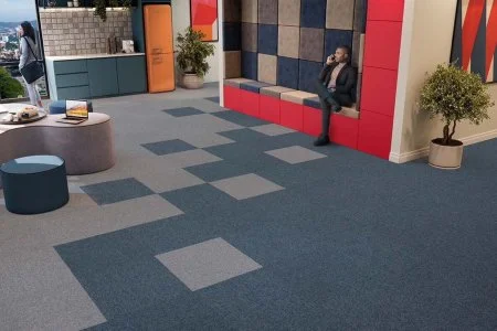 Ковровая плитка Bonkeel Space Blue в Екатеринбурге Ковровая плитка Bonkeel Space Blue в Екатеринбурге
