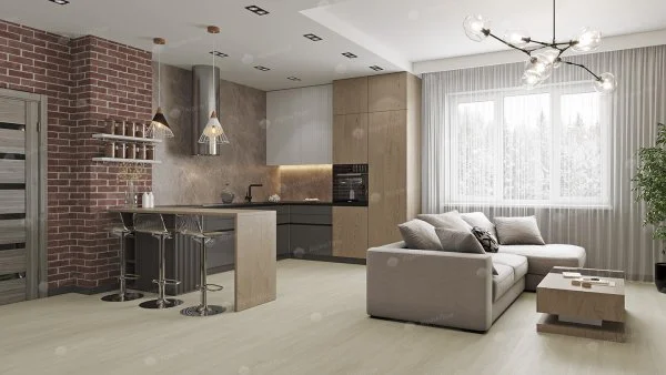 Каменно-полимерная плитка Alpine Floor Solo Plus Ленто ЕСО 14-501, 4 мм, 43 класс в Екатеринбурге