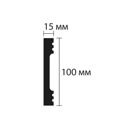Плинтус NMC Wallstyl FD10 (100х15х2000 мм) в Екатеринбурге