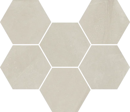 Керамогранит Italon Континуум Пьюр Мозаика Гексагон (Натуральная 25х29) в Екатеринбурге