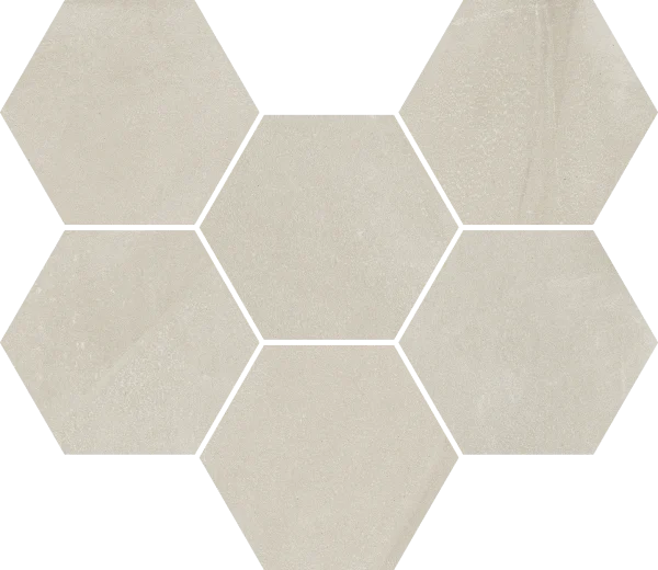 Керамогранит Italon Континуум Пьюр Мозаика Гексагон (Натуральная 25х29) в Екатеринбурге