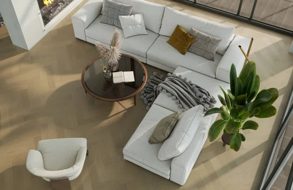 Паркетная доска Quartz Parquet Английская Ёлка Дуб Шампань 33-414 в Екатеринбурге