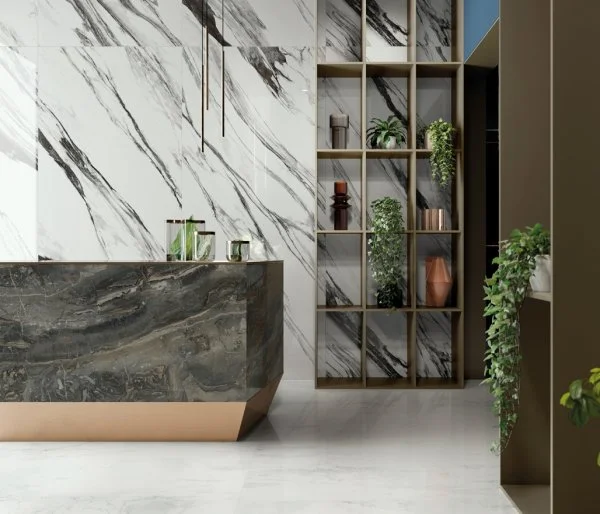 Керамогранит Italon Шарм Делюкс Бьянко Микеланджело 80х160 (Люкс и реттифицированная) в Екатеринбурге