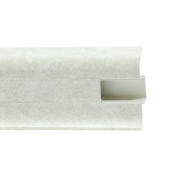 Пластиковый плинтус Royce №860 Белый Кварц (58х22х2200мм) в Екатеринбурге
