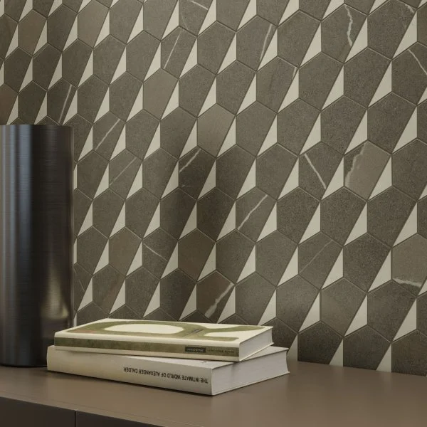 Керамогранит Italon Метрополис Мозаика Гексакон Ворм 25.4x31 (Натуральная) в Екатеринбурге