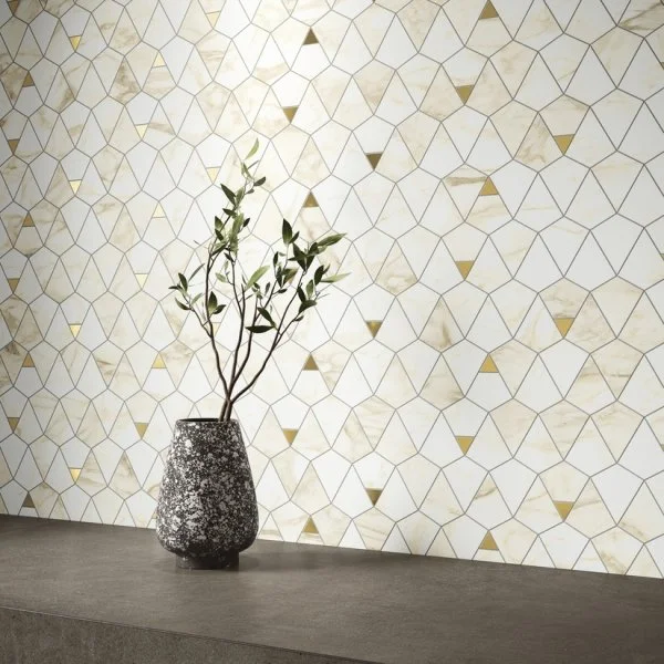 Керамогранит Italon Этернум Каррара Мозаика Вертекс 25.8х30 (Натуральная) в Екатеринбурге