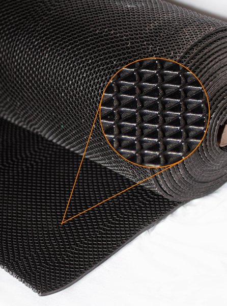 зиг заг черный рулон