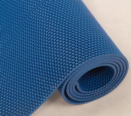 Грязезащитное рулонное покрытие ЗигЗаг Синий 8 мм (1,2 м) Китай в Екатеринбурге