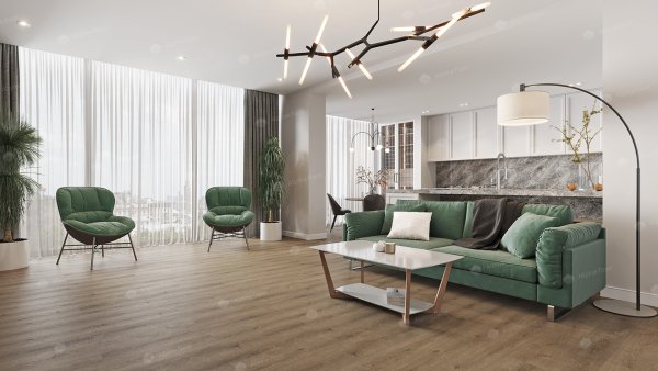 Каменно-полимерная плитка Alpine Floor Solo Ларгетто ECO 14-3, 3,5 мм 34 класс в Екатеринбурге