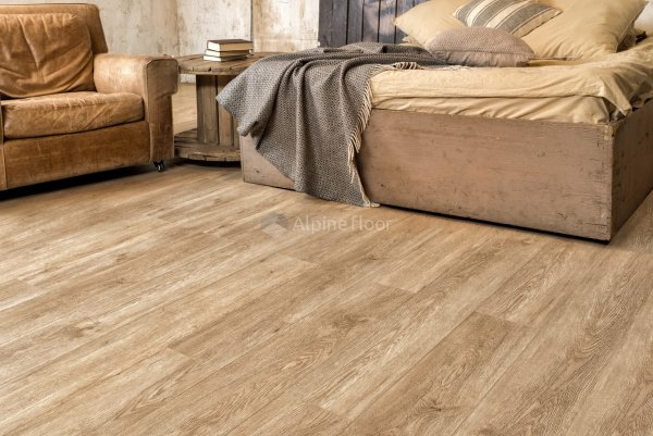 Каменно-полимерная плитка Alpine Floor Grand Sequoia Секвоя Миндаль ECO 11-6, 4мм 43 класс в Екатеринбурге