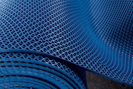 Грязезащитное рулонное покрытие ЗигЗаг Синий 8 мм (1,2 м) Китай в Екатеринбурге