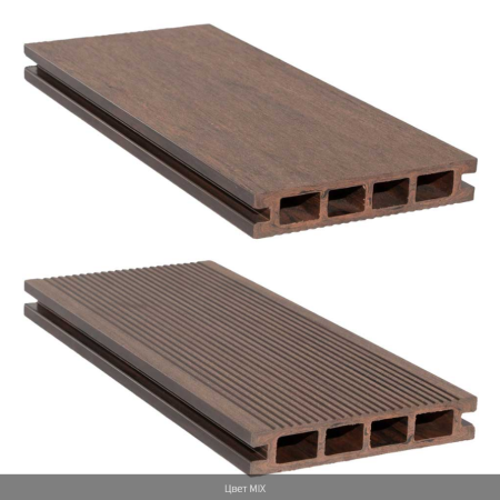 Террасная доска CM Decking Mix Color Коричневый 3000 х 135 х 25 мм в Екатеринбурге