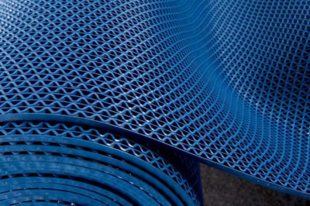 Грязезащитное рулонное покрытие ЗигЗаг Синий 8 мм (1,2 м) Китай в Екатеринбурге