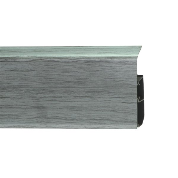 Пластиковый плинтус Royce №333 Серебристый Жемчуг (80х24х2200мм) в #REGION_NAME_DECLINE_PP#